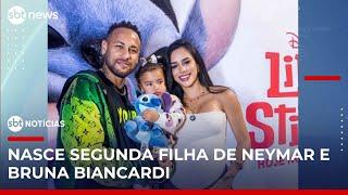 Nasce segunda filha de Neymar e Bruna Biancardi | #SBTNotícias
