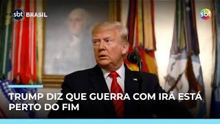 Trump diz que guerra no Irã está praticamente concluída
