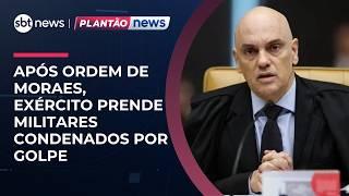 Exército prende militares condenados por golpe após ordem de Moraes | #NewsPrimeiraEdição
