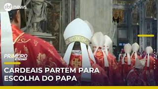 Conclave: Após missa, cardeais partem para iniciar escolha do papa | Primeiro Impacto (07/05/25)