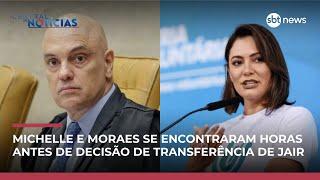 Michelle e Moraes se encontraram horas antes de decisão de transferência de Jair | #CentraldeNotícias