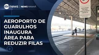 Aeroporto de Guarulhos testa espaço para carros por aplicativo e promete mais agilidade | #NewsManhã