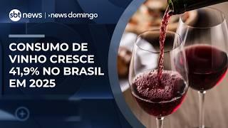 Consumo de vinho dispara no Brasil e vai na contramão do mundo  | #NewsDomingo