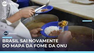 Brasil recupera status e sai pela segunda vez do Mapa da Fome da ONU | #SBTBrasil