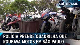 Operação contra quadrilha de roubo de motos deixa cinco presos | SBT Brasil (21/10/24)