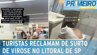 Surto: Litoral de SP registra dois mil casos de virose | Primeiro Impacto (03/01/25)