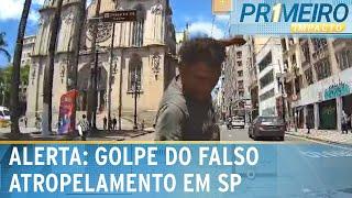 Golpe do falso atropelamento é aplicado no centro de São Paulo | Primeiro Impacto (12/12/24)