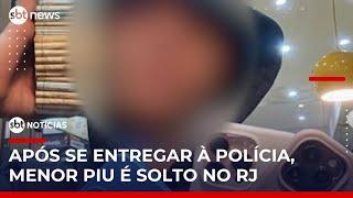 Menor Piu, alvo de operação na casa de Oruam, é solto pela polícia | #SBTNoticias 1ª Edição