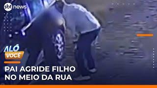 Pai agride o filho no meio da rua e é investigado em Caruaru (PE) | #AloVoce