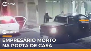 Empresário é morto a tiros durante tentativa de assalto ao chegar em casa | #SBTManhã