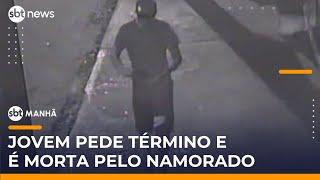 Jovem de 21 anos é morta com 10 facadas pelo namorado em MG | #SBTManhã