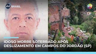 Idoso de 74 anos morre soterrado após deslizamento de terra em Campos do Jordão (SP)