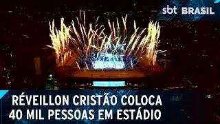 SBT transmite Viva Brasil, evento cristão que celebrou a chegada de 2025 | SBT Brasil (01/01/25)