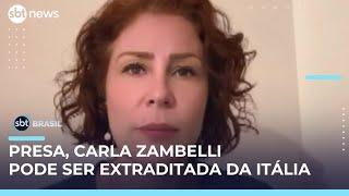 Após 55 dias foragida, Carla Zambelli é presa em Roma e pode ser extraditada | #SBTBrasil