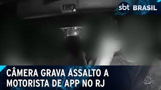 Bandidos roubam motorista de app que levava família no Rio | SBT Brasil (17/03/25)