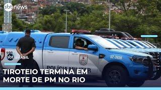 Policial militar morre em troca de tiros com criminosos no Rio | #SBTBrasil 