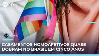 Só em 2024, mais de 14 mil casamentos homoafetivos foram oficializados no Brasil | #SBTBrasil 