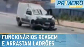 Funcionários de concessionária de energia reagem e arrastam ladrões | Primeiro Impacto (18/10/24)