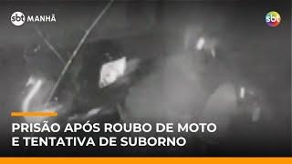 Criminosos são presos após roubo e tentativa de suborno a GCM na Grande SP | #SBTManha