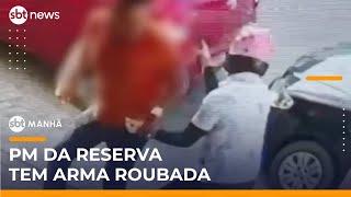 Flagra: PM da reserva é assaltado e tem arma roubada no Ceará | #SBTManhã