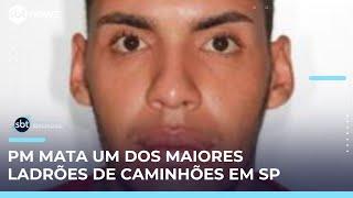 Líder de quadrilha de roubo de cargas morre em confronto com a PM em São Paulo | #SBTBrasil 