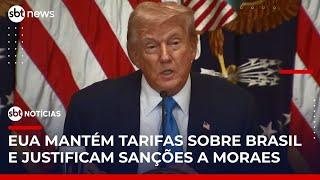 EUA mantém tarifas sobre produtos brasileiros e justificam sanções a Moraes | #SBTNotícias