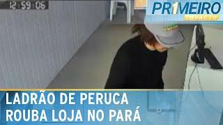 Ladrão de peruca invade loja e rouba R$ 11 mil em aparelhos | Primeiro Impacto (27/01/25)