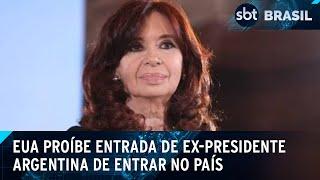 Ex-presidente da Argentina Cristina Kirchner é proibida de entrar nos EUA | SBT Brasil (21/03/25)