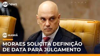 ▶️ SBT Manhã | Moraes pede que Zanin marque julgamento de Bolsonaro e outros 7 réus