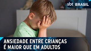 Número de casos de ansiedade entre crianças e adolescentes supera de adultos |SBT Brasil (08/06/24)