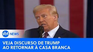 Discurso completo de Donald Trump durante cerimônia de posse nos EUA; em português