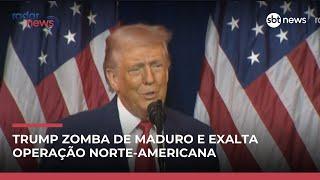 Em discurso a deputados, Trump tira sarro de Maduro e exalta operação norte-americana