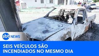 Homem é preso por suspeita de incendiar 6 veículos em Pernambuco | #SBTNewsnaTV (01/07/24)