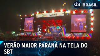 Verão Maior Paraná na tela do SBT | SBT Brasil (25/01/25)