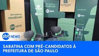 SBT e Novabrasil fazem sabatina com pré-candidatos à prefeitura de SP | #SBTNewsnaTV (02/07/24)