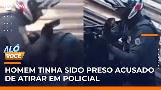 Justiça mandar soltar suspeito de roubar arma de policial baleado em SP | #AloVoce
