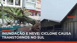 Ciclone causa estragos e cidades suspendem aulas no Rio Grande do Sul | Tá na Hora (30/05/25)