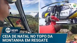 Socorrista passa ceia de Natal no topo de montanha durante resgate | #SBTNews Manhã (26/12/24)