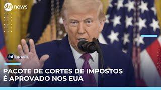 Senado dos EUA aprova pacote de corte de impostos de Trump | #SBTBrasil 