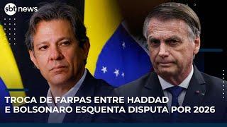 ▶️ Poder Expresso | Troca de farpas entre Haddad e Bolsonaro esquenta disputa por 2026