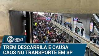 Descarrilamento de trem afeta linhas da CPTM em São Paulo | #SBTNews Manhã (18/12/24)