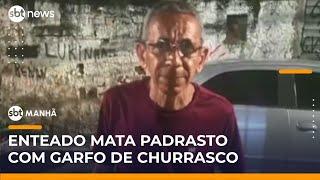 Enteado mata padrasto com garfo de churrasco em Pernambuco | #SBTManhã