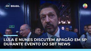 Prefeito de SP, Ricardo Nunes, conversa com Lula sobre falta de luz na cidade