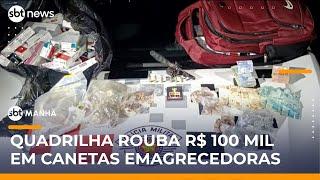 Homem é preso após invadir farmácia e roubar canetas emagrecedoras | #SBTManhã