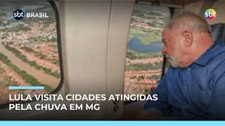 Lula chega a Ubá, uma das regiões afetadas pelas chuvas em Minas | #SBTBrasil