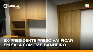 Veja sala separada para Bolsonaro cumprir prisão preventiva na PF | #SBTNotícias