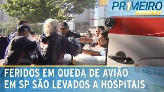 Feridos após queda de avião em SP são levados a hospitais | Primeiro Impacto (07/02/25)