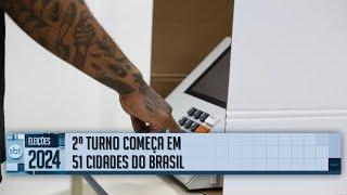 Eleições 2024 | Agora: começa a votação do segundo turno em 51 cidades brasileiras