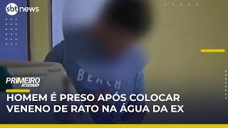 Homem é flagrado injetando veneno em garrafa de água da ex-mulher | #PrimeiroImpacto
