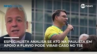 Especialista analisa se ato na Paulista em apoio a Flávio pode virar caso no TSE | #NewsManhã